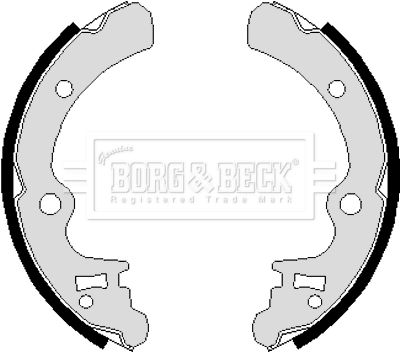 BORG & BECK Комплект тормозных колодок BBS6121